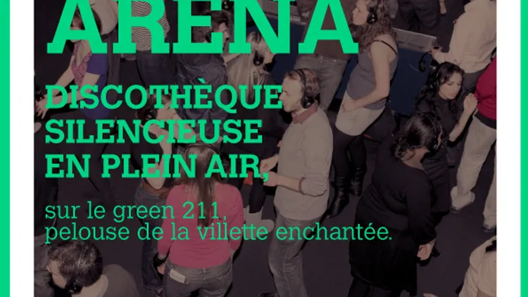 SILENT ARENA, la discothèque silencieuse en plein air
