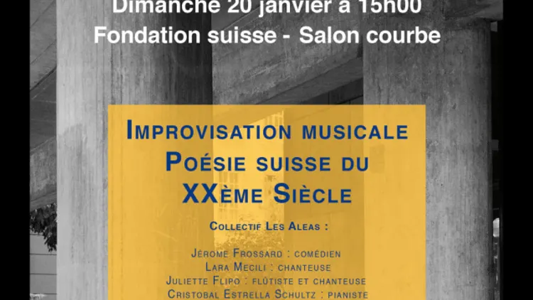Improvisation musicale autour de la poésie suisse du XXème siècle