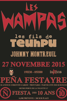 Les Wampas + Les Fils De Teuhpu + Johnny Montreuil en concert