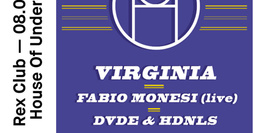 House OF Underground: Virginia, Fabio Monesi Live, Dvde & Hdnls