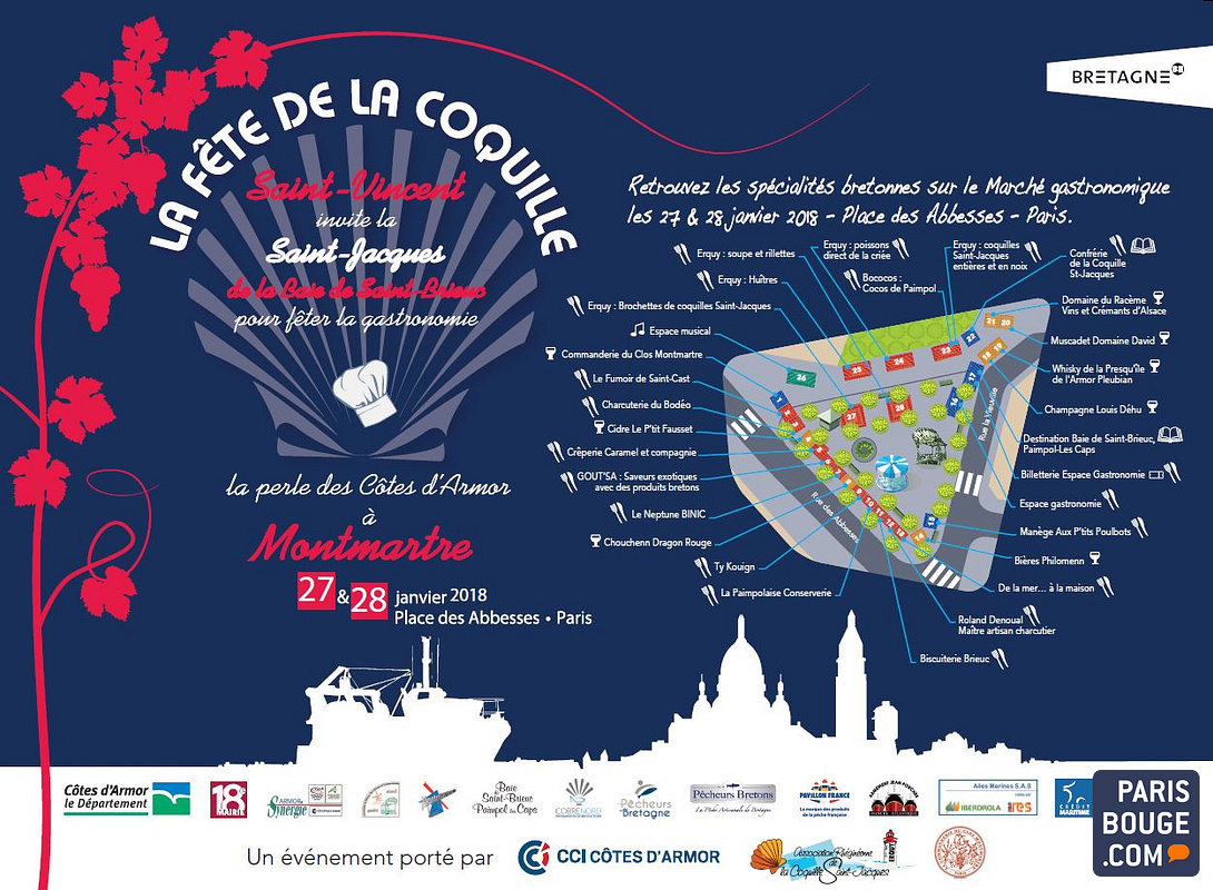 Fête de la Coquille SaintJacques Place des Abbesses Paris 18e du