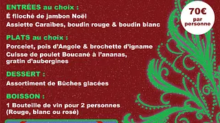 Soirée de noël à La Créole