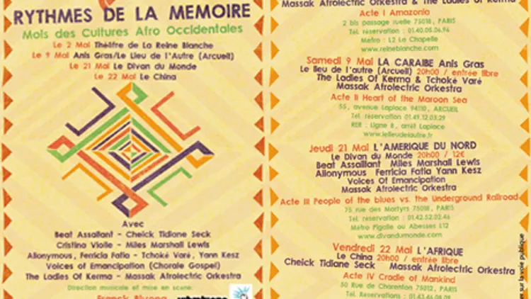 RYTHMES DE LA MÉMOIRE  BEAT ASSAILANT + guests