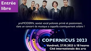 proMODERN, sextet vocal dans un concert de musique a cappella cosmiquement solaire !