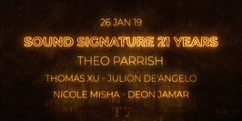 Annulé ! T7 : Theo Parrish presents Sound Signature 21 Years