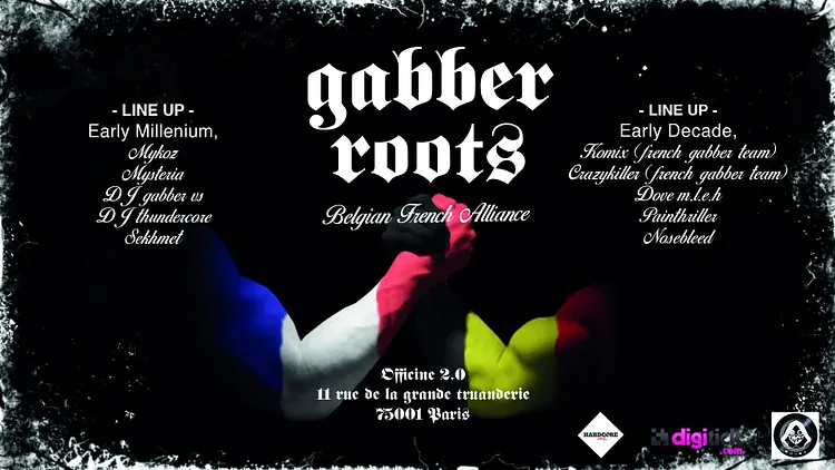 Gabber roots Belgian French alliance