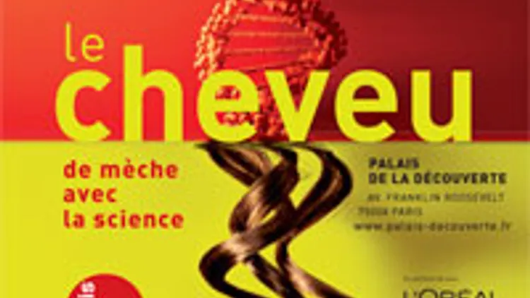 Le cheveu de mèche avec la science