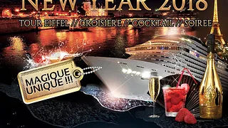 CRAZY BOAT TOUR EIFFEL CROISIERE VIP NEW YEAR 2018 (OPEN BAR, MAGIQUE)