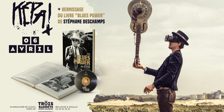 Concert Képa & Vernissage du livre Blues Power de Stéphane Deschamps