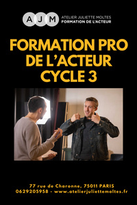 FORMATION PROFESSIONNELLE DE L'ACTEUR CYCLE 3  - École Atelier Juliette Moltes  - du lundi 9 septembre au jeudi 19 juin 2025