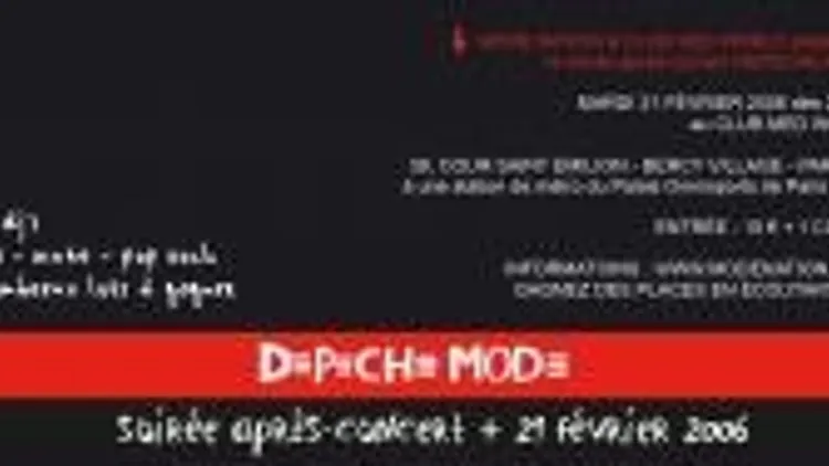 Depeche Mode After Show
