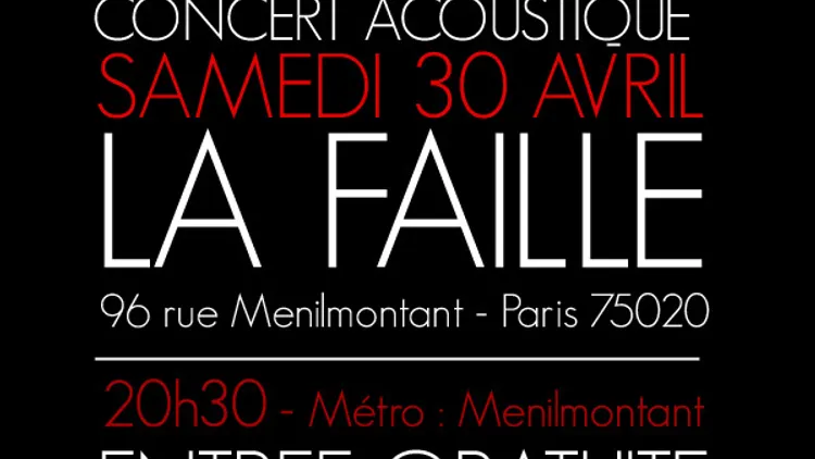 Marcus Live à la Faille Paris