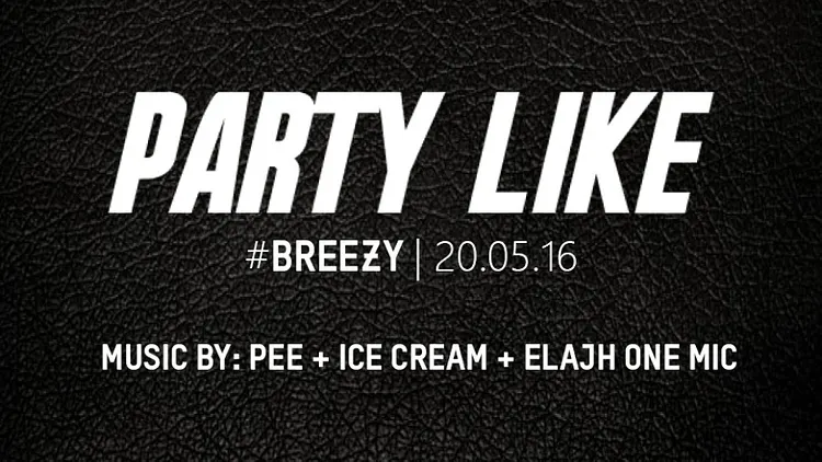 PARTY LIKE #BREEZY I 20.05.16 I PEE x ICE CREAM x ELAJH ONE MIC I Chez Papillon