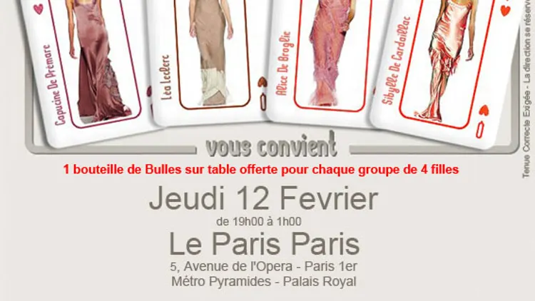 JeudiOnly 12 Fevrier AfterWork au ParisParis