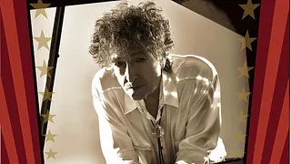 Bob Dylan and his band en concert