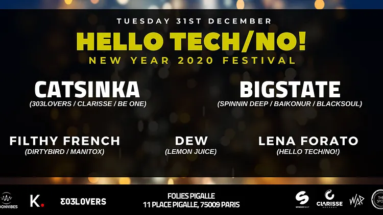 Hello Tech/No! - New Year 2020 Festival (Non Stop 15 Hours)
