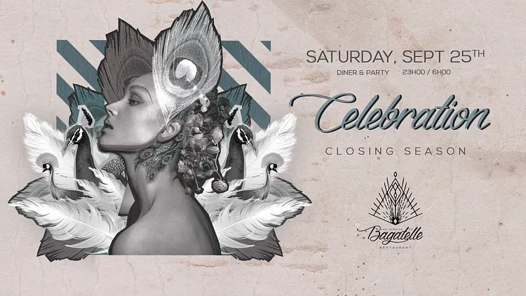 Samedi 25 Sept - "Saturday Celebration" Closing Season- Bagatelle Paris