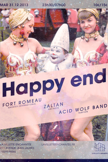 NYE - HAPPY END avec Fort Romeau, Zaltan & Acid Wolf Band