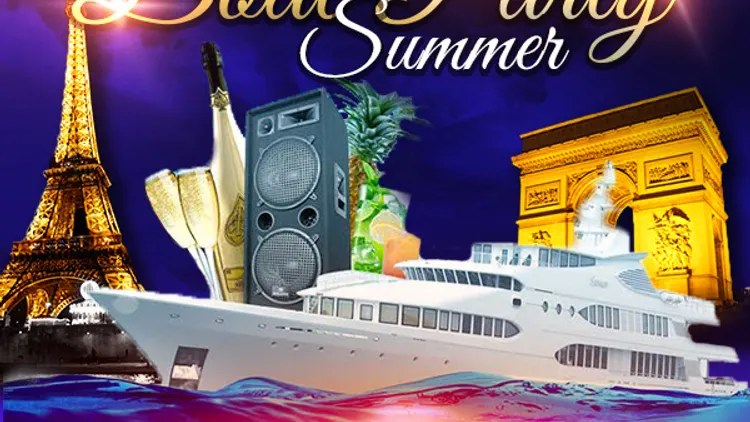 PARIS BOAT SUMMER PARTY ( FILLE > GRATUIT, BATEAU CLUB GEANT, 2 SALLES CLUB +  TERRASSE COUVERTE )