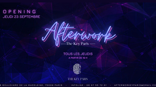 L’AFTERWORK the KEY Paris tous les jeudis