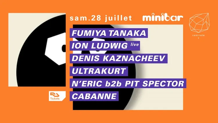 Concrete X Minibar: Fumiya Tanaka, Ion Ludwig, Denis Kaznacheev, Cabanne