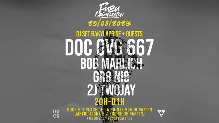 present DOC OVG + BOB MARLICH + GR8 NI8 + 2JTWOJAY