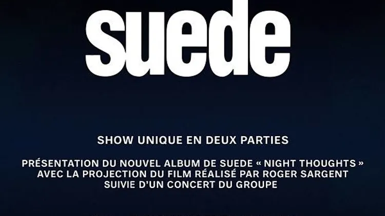 Suede en concert à La Cigale / Night Thoughts