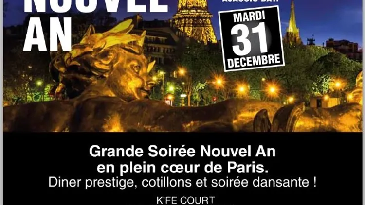 Révéillon nouvel an 75016 Paris