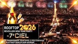 ROOFTOP NEW YEAR 2026 VUE PANORAMIQUE PARIS TOUR EIFFEL