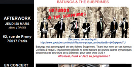 Afterwork + live Batunga & the Subprimes
