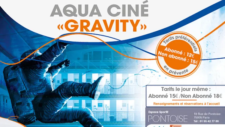 Aquaciné : Gravity à la piscine