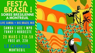 Festa Brasil ! Live Samba + Clubbing Funk Rio & Brazil vibes Party
