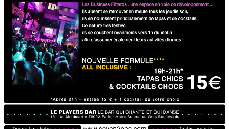 Seven 2 One All Inclusive @ Players Bar