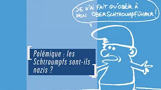 Politiquement schtroumpf Le Petit livre bleu sur scène