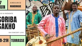 L’Eté à DOCK B ☀️ // Concert live en terrasse : Soriba Sakho ( mandingue )