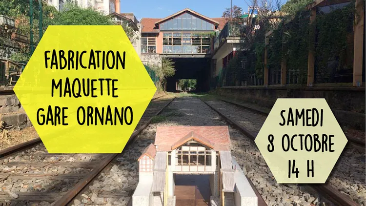 Fabrication de la Gare Ornano (la REcyclerie) en maquette
