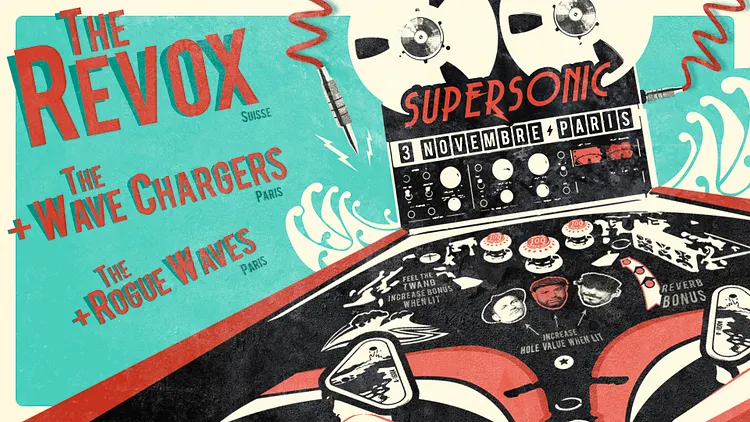 The Revox • The Wave Chargers • The Rogue Waves / Free entrance