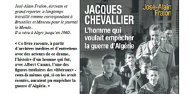 Signature du livre de JA Fralon: JACQUES CHEVALLIER L'homme qui voulait empêcher la guerre d'Algérie