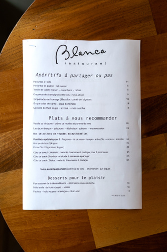 Blanca Restaurant Paris
