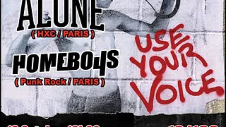 H2O en concert avec Alone et Homeboys