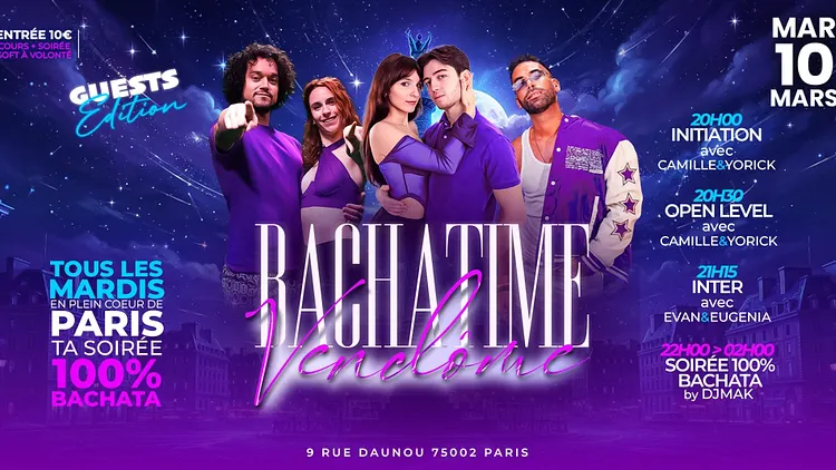 Cours et soirée Bachata Bachatime Vendome