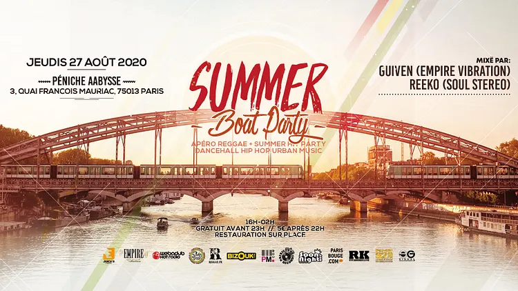 Apéro Reggae + Summer Boat Party