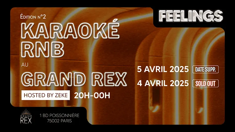 Karaoké Rnb Feelings - Édition N°2 : Nouvelle Date