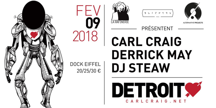 Detroit Love avec Carl Craig, Derrick May et Dj Steaw