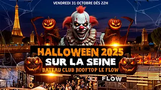 HALLOWEEN BOAT ROOFTOP PARTY HANTÉ GÉANTE SUR LA SEINE