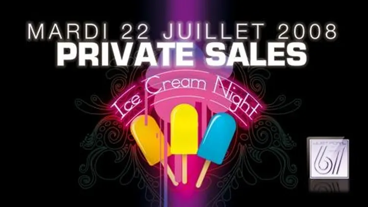 Ice cream Night/ private sales