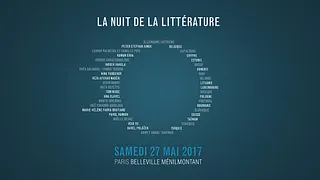 Nuit de la littérature 2017 - Belleville / Ménilmontant