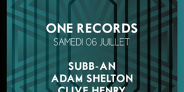 One Records : Subb-An, Adam Shelton,  Clive Henry & Alex  Arnout
