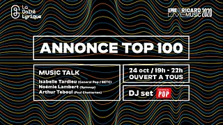 Prix Société Ricard Live Music – Soirée et annonce TOP 100