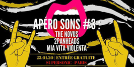 Apéro Sons #3 : The Novus, 2PanHeads, Mia Vita Violenta |Gratuit